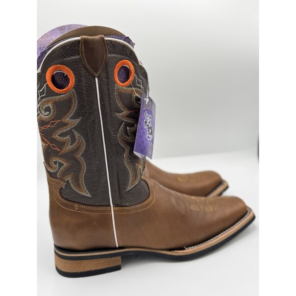 Reparo TX men’s cowboy boots NWB Size‎ 11 Square Toe Brown main image 4